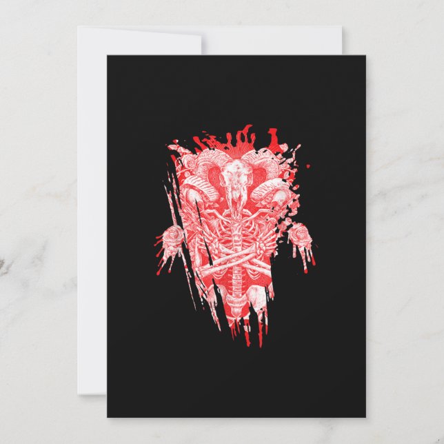 Reserve A Data Bafoma Satânico Da Igreja Da Satã Todos Os Capuzes (Frente)