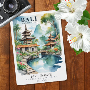 Reserve A Data Bali Indonésia Destino de Casamento Tropical Asiát