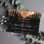 Reserve A Data Balões de ouro preto de 16 partidos doces<br><div class="desc">Uma garota e moda Salve o cartão de data para uma doce festa de aniversário 16, 16. Um fundo preto clássico decorado com brilho de ouro falso e balões. Personalize e adicione uma data e nome/idade. O texto: Salvar a Data é gravado com um script de estilo com letra de...</div>