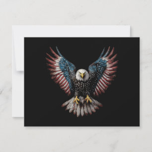 Reserve A Data Bandeira Americana Águia Careca 4 de Julho EUA Pat