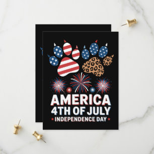 Reserve A Data Bandeira Americana Corações de Leopardo Fofo 4 de