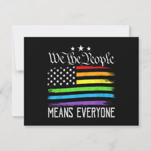 Reserve A Data Bandeira dos EUA Igualdade LGBTQ Nós, o Povo Signi