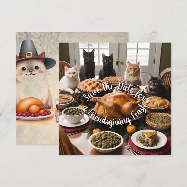 Reserve A Data Banquete de Amizade (Frente/Verso)