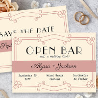 Bar Aberto Deco Dusty Rosa e Vintage Cream