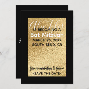 Reserve A Data BAR BM Bat Mitzvah Elegante Dourado