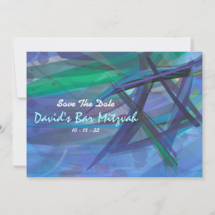 Reserve A Data BAR de Bat TRANSPARENTE da STAR Mitzvah Salve a Da