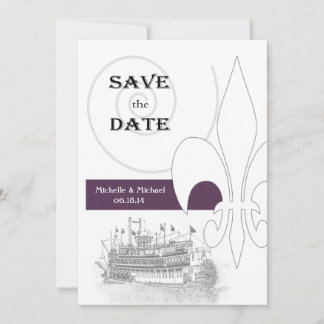 Reserve A Data Barco a Vapor de Nova Orleans Fleur de Lis Salve a
