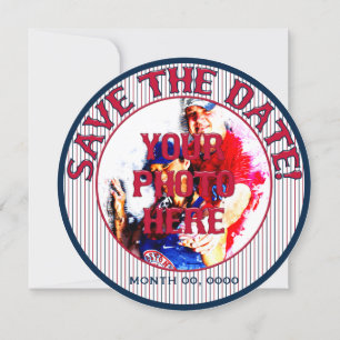 Reserve A Data Baseball Wedding Save-The-Date-Modelo 3