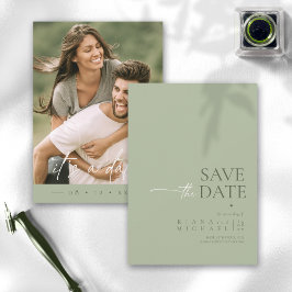 Reserve A Data Basta foto de casamento Chic Sage Vert ID1046