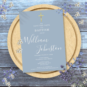 Reserve A Data Batismo Elegante Christening Dourado Cross Dusty B