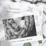 Reserve A Data Batismo Para Ele | Folhagem de Cinzas Fotográficas<br><div class="desc">Disponível aqui: http://www.zazzle.com/store/selectpartysupplies</div>