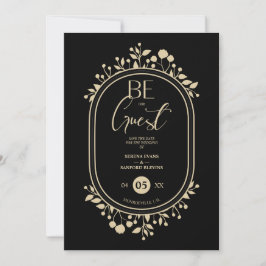 Reserve A Data Be our Guest Black Wedding Fancy Frame Branches