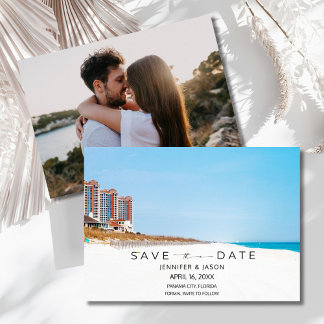 Reserve A Data Beach Destination Wedding Photo Save the Date
