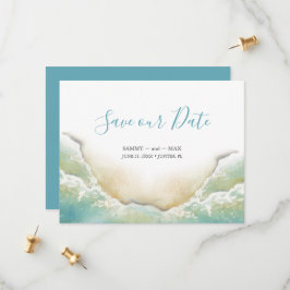 Reserve A Data Beach Shoreline Watercolor Salvar a Data