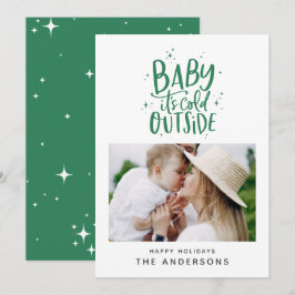 Reserve A Data Bebê está frio fora da fotografia de Natal