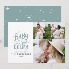 Reserve A Data Bebê está frio fora da fotografia de Natal