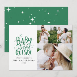 Reserve A Data Bebê está frio fora da fotografia de Natal