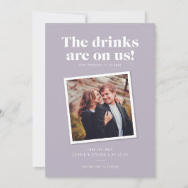 Reserve A Data Bebidas nos casamentos engraçados Salvem a data