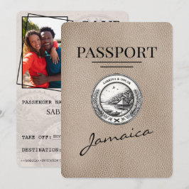 Reserve A Data Beige Jamaica Passport Salvar a Data