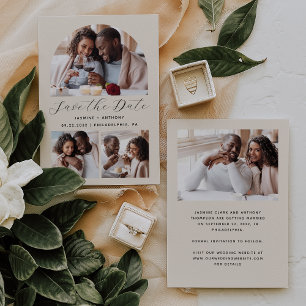 Reserve A Data Beige minimalista de 4 fotos