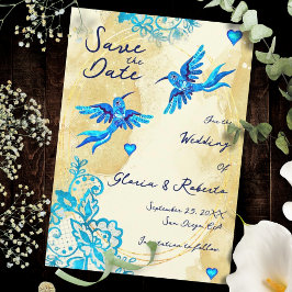 Reserve A Data Beija-flor Barroco Ouro Elegância Casamento Mexica