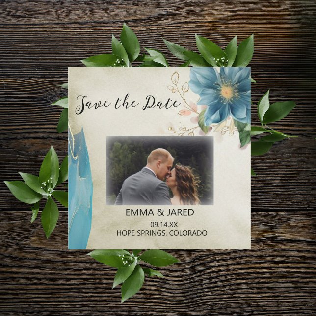 Reserve A Data Belle Casamento Aquarela Save the Date (Criador carregado)