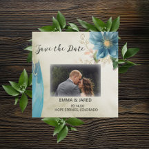 Belle Noivado Aquarela Save the Date