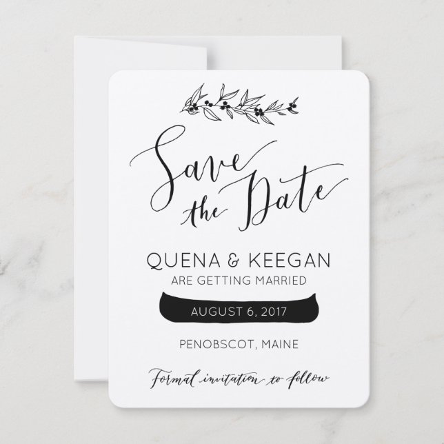 Reserve A Data Berry e Canoa Salve a Data (Frente)