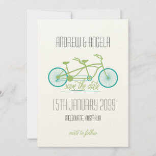 Reserve A Data Bicicleta Tandem / Casamento moderno de bicicleta 