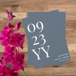 Reserve A Data Big Bold Date Dusty Blue