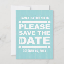 Reserve A Data Big Type Bat Mitzvah Guarda a Data em Lado Claro