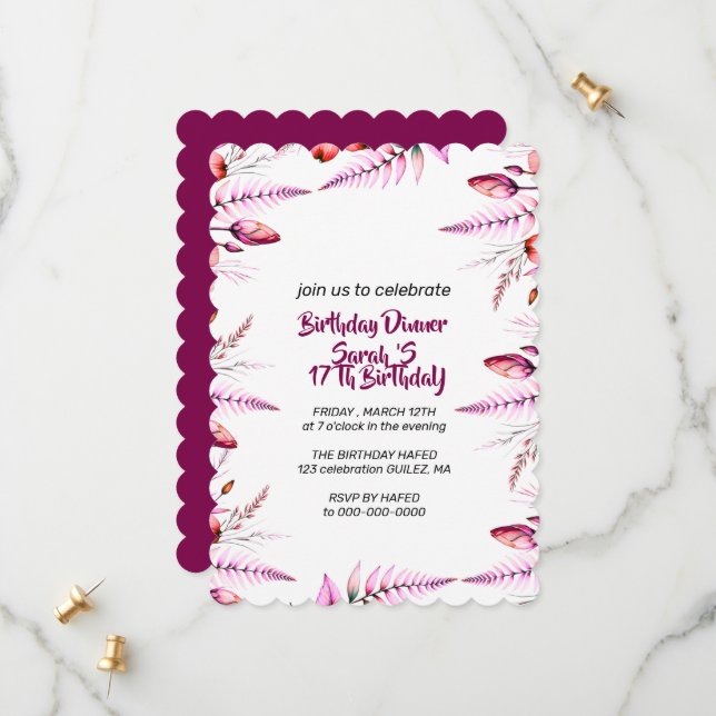 Reserve A Data Birthday Invitation Digital Product Template for  (Frente/Verso In Situ)