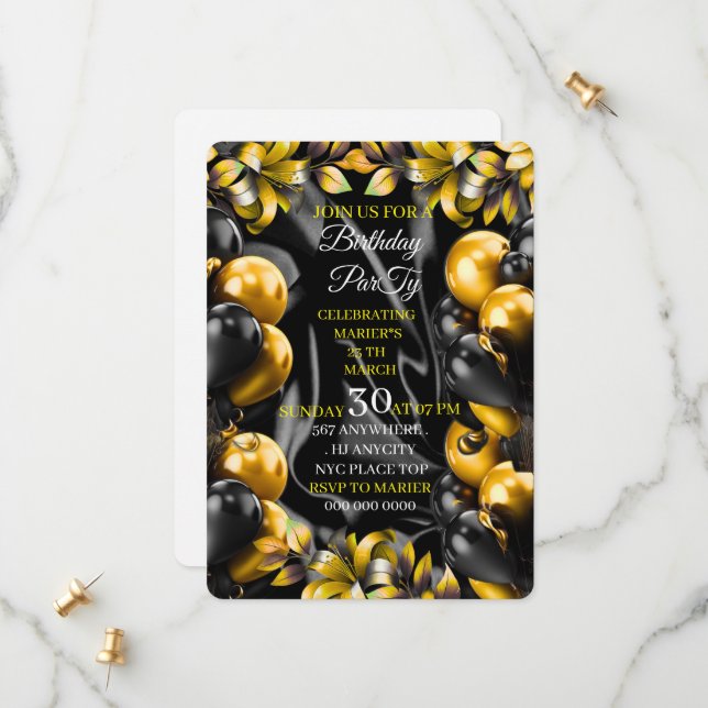 Reserve A Data  Bit Older Birthday Invitation, Editable Adult (Frente/Verso In Situ)