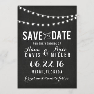 Reserve A Data Black Chalkboard Summer String Light Salva A Data