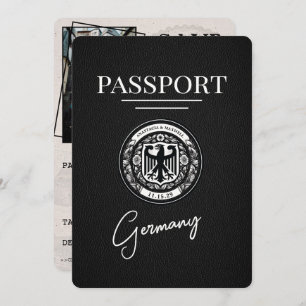 Reserve A Data Black Germany Passport Save Date