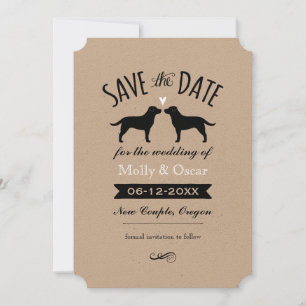 Reserve A Data Black Labrador Retrievers Casamento Salvar Data