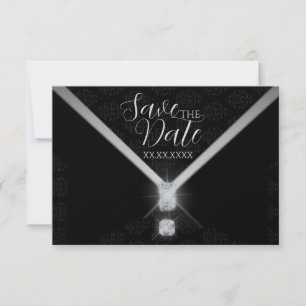 Reserve A Data Black Tie Diamante Salve a Data