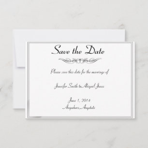 Reserve A Data Black White Elegance Brides Casamento Salve a Data