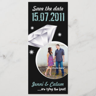 Reserve A Data Bling Ring Your Photo Weding the Date - green
