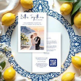 Reserve A Data Blue Amalfi Coast Lemon Tree Chic Wedding Couple