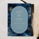Reserve A Data Blue Gold Celestial Elegant Starry Sky Wedding<br><div class="desc">This is a Blue Gold Celestial Elegant Starry Sky Wedding Save The Date!</div>