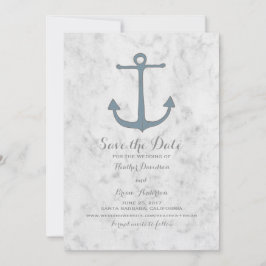Reserve A Data Blue Rustic Anchor Salve a Data Invite