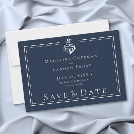 Reserve A Data Blue White Minimal Nautical Anchor Coastal Wedding