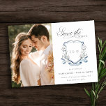 Reserve A Data Blue Wildflower Watercolor Monograma Fotografia<br><div class="desc">Coleção de aquarelas de Pastel Wildflower- é uma elegante aquarela Ilustração de flores silvestres delicadas de aqua azul com um toque mínimo moderno. Perfeito para seu casamento floral moderno e festas. É muito fácil personalizar, com seus detalhes pessoais. Se você precisar de outro produto ou personalização correspondente, por gentileza, envie...</div>