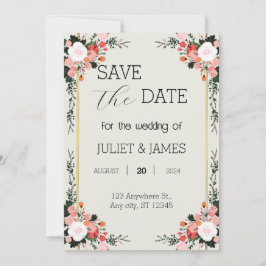 Reserve A Data Blush Floral, cor-de-rosa e branco,