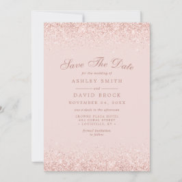Reserve A Data Blush Rosa Confete Dourado Rosa Moderno