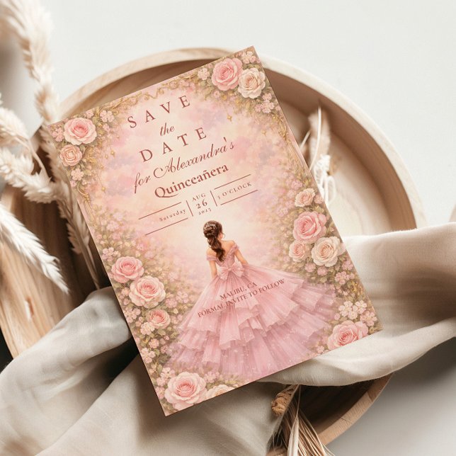 Reserve A Data Blush Rose Garden Quinceañera (Criador carregado)