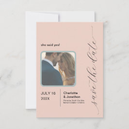 Reserve A Data Blush Simples | Sage Modern Salvar a Data
