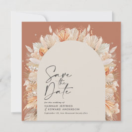 Reserve A Data Bohemian terracotta pampas na moda trendy sa