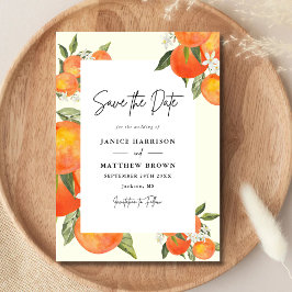Reserve A Data Boho Abstrato Desenho Laranja Jardim Casamento